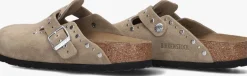 taupe birkenstock instappers boston rivet