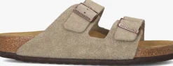 taupe birkenstock slippers arizona heren