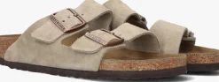 taupe birkenstock slippers arizona dames