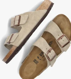 taupe birkenstock slippers arizona dames