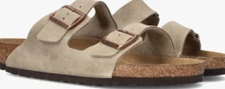 taupe birkenstock slippers arizona sue