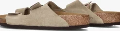 taupe birkenstock slippers arizona sue