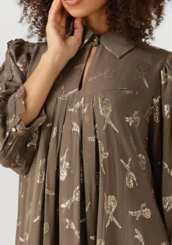 taupe bruuns bazaar mini jurk bbtammi dress