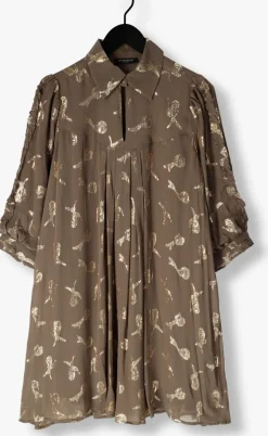 taupe bruuns bazaar mini jurk bbtammi dress