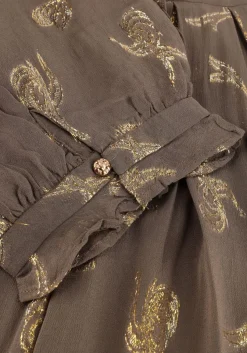 taupe bruuns bazaar mini jurk bbtammi dress