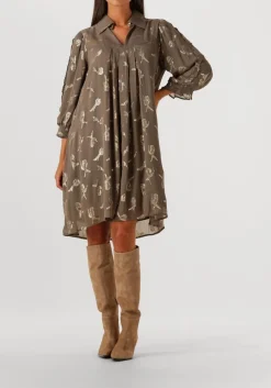 taupe bruuns bazaar mini jurk bbtammi dress