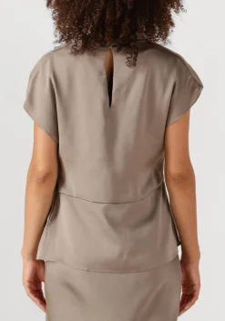 taupe bruuns bazaar top bbtinja blouse
