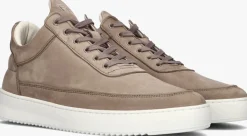 taupe filling pieces lage sneakers low top nubuck