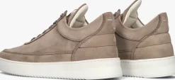taupe filling pieces lage sneakers low top nubuck
