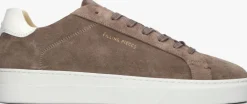 taupe filling pieces lage sneakers tiebreak suede