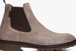 taupe floris van bommel chelsea boots sfm-60018 sturdi