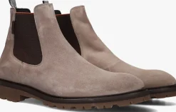 taupe floris van bommel chelsea boots sfm-60018 sturdi