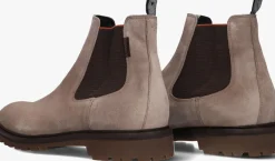 taupe floris van bommel chelsea boots sfm-60018 sturdi