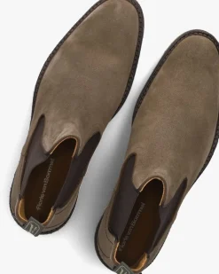 taupe floris van bommel chelsea boots sfm-60051 de tanker