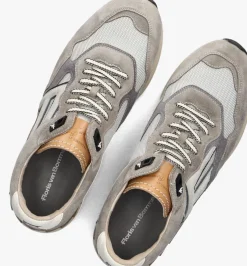 taupe floris van bommel lage sneakers sfm-10153 de runner
