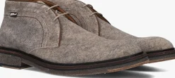 taupe floris van bommel nette schoenen sfm-50163 de tanker