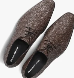 taupe floris van bommel nette schoenen sfm-30262 de stijler