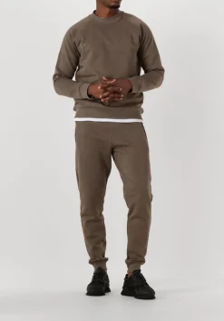 taupe genti trui basic logo sweater