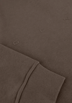 taupe genti trui basic logo sweater