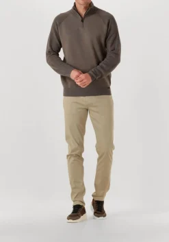 taupe genti trui turtle zip