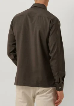 taupe gentiluomo overshirt s9310-969