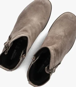 taupe hartjes enkelboots h rits booty