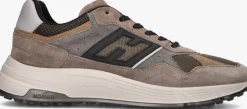 taupe hogan sneakers mesh combi runner