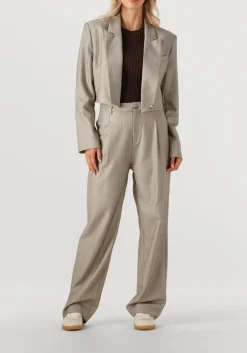 taupe ibana blazer jelah pinestripe