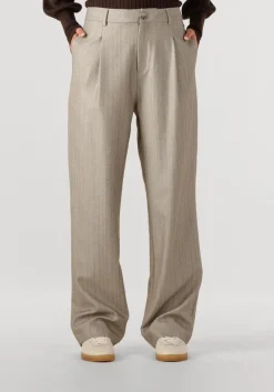 taupe ibana wijde broek pelah pinestripe