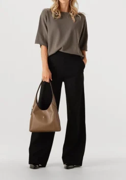 taupe knit-ted top mer