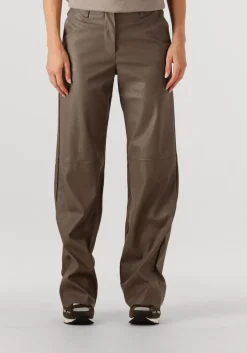 taupe knit-ted wijde broek naomi pant