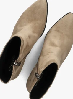 taupe lina locchi enkellaarsjes at 156