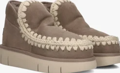 taupe mou vachtlaarzen eskimo bounce sneaker