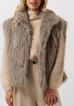 taupe notre-v gilet nv-edith