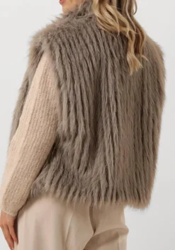taupe notre-v gilet nv-edith