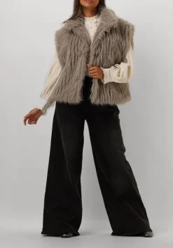 taupe notre-v gilet nv-edith