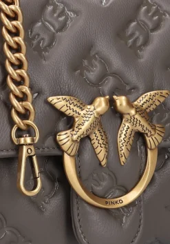 taupe pinko schoudertas love lady puff