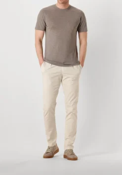 taupe profuomo t-shirt t-shirt crew neck ss