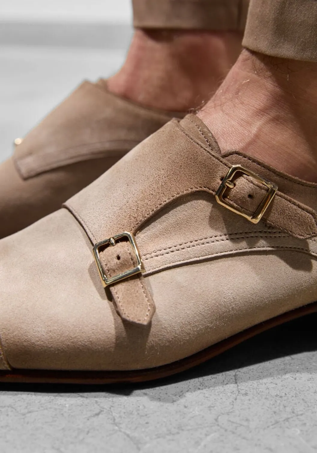taupe santoni instappers axel