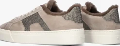 taupe santoni lage sneakers sue glitter sneaker