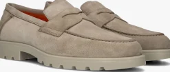 taupe santoni loafers sue penny loafer gz