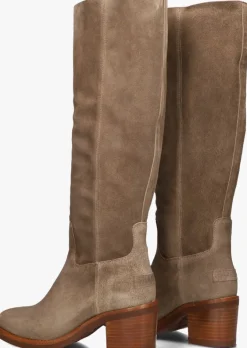 taupe shabbies hoge laarzen puk tuba