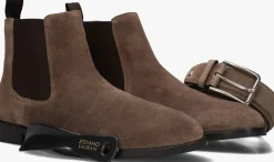 taupe stefano lauran chelsea boots 92302