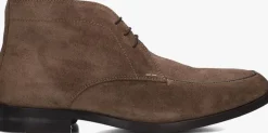 taupe stefano lauran veterschoenen 92303
