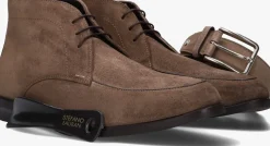 taupe stefano lauran veterschoenen 92303