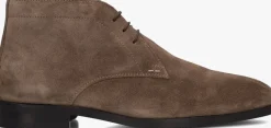 taupe stefano lauran veterschoenen 92301