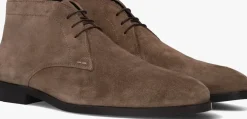 taupe stefano lauran veterschoenen 92301