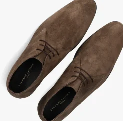 taupe stefano lauran veterschoenen 92301