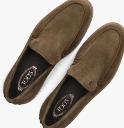 taupe tod's loafers xxm59k0040re0