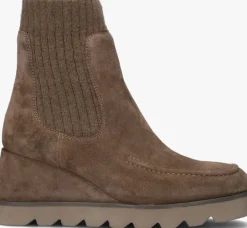 taupe unisa enkellaarsjes leysa